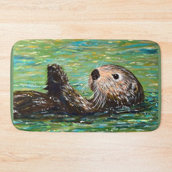 Artikelvorschau, Seeotter-Malerei entworfen und verkauft von Art by Kirsten Sneath.