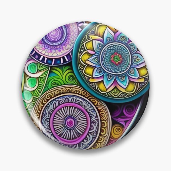 Item preview, Abstract Mandala Multicolor designed and sold by Athena Milonas.