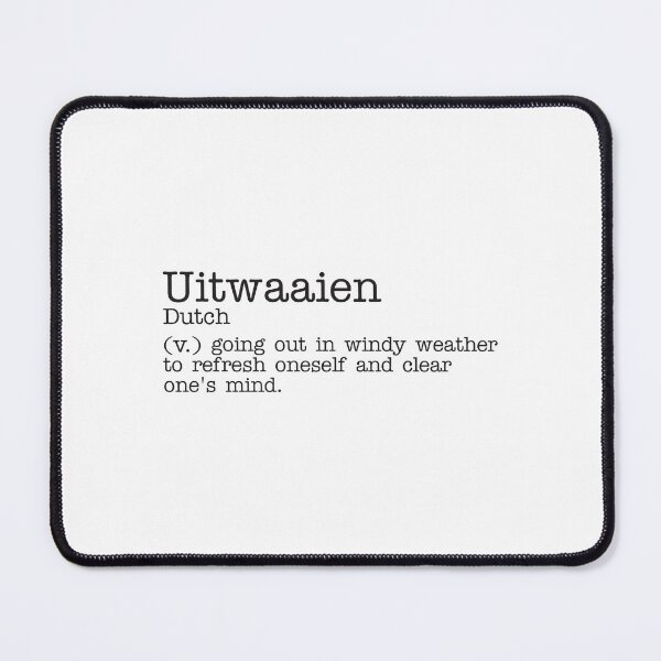 Item preview, Uitwaaien - Dutch - Beautiful Word Definition - Typewriter designed and sold by Zooone.