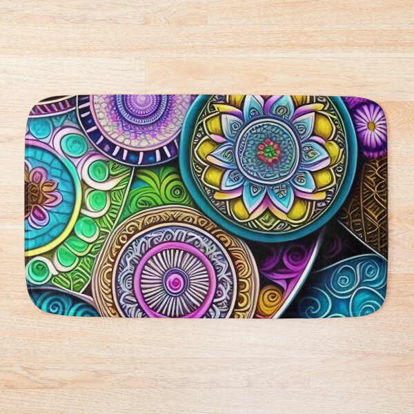 Item preview, Abstract Mandala Multicolor designed and sold by Athena Milonas.