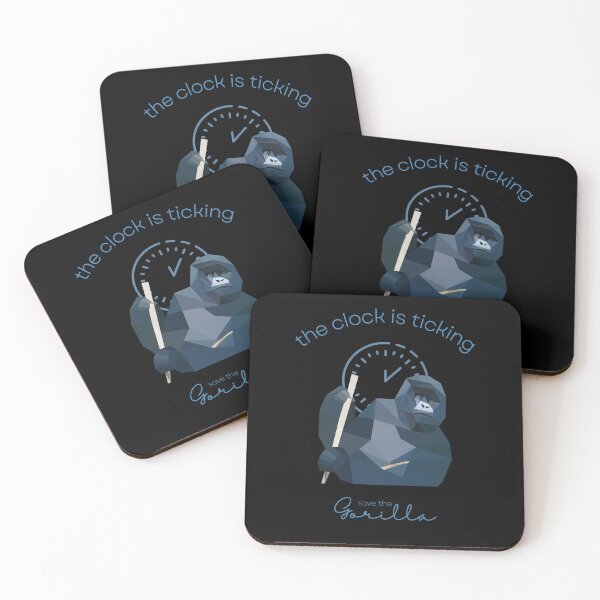 Item preview, Save The Gorilla The Clock is Ticking Sticker designed and sold by MagicWolfStar.