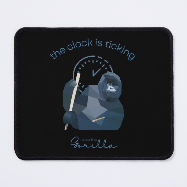 Item preview, Save The Gorilla The Clock is Ticking Sticker designed and sold by MagicWolfStar.