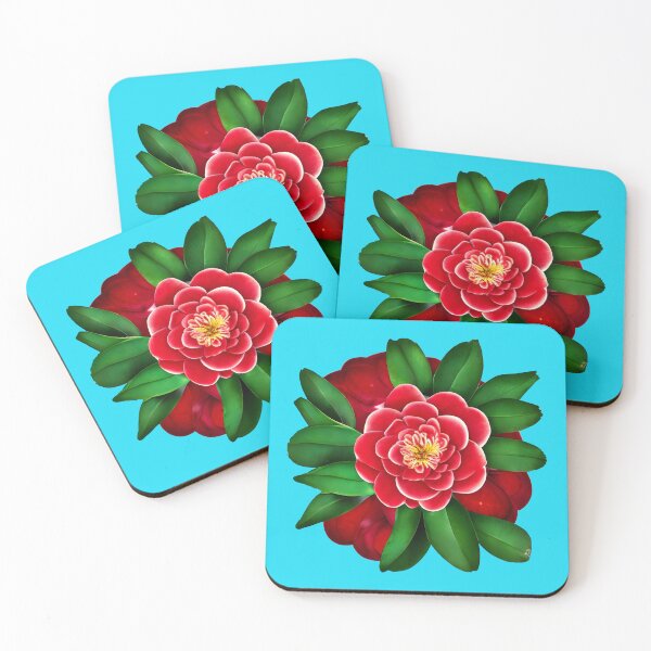 Item preview, Red camellia flower designed and sold by gramizzia.