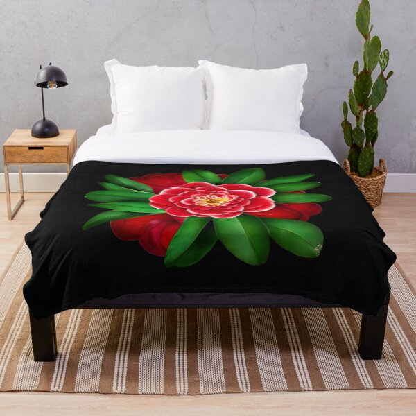 Item preview, Red camellia flower designed and sold by gramizzia.