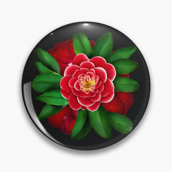 Item preview, Red camellia flower designed and sold by gramizzia.