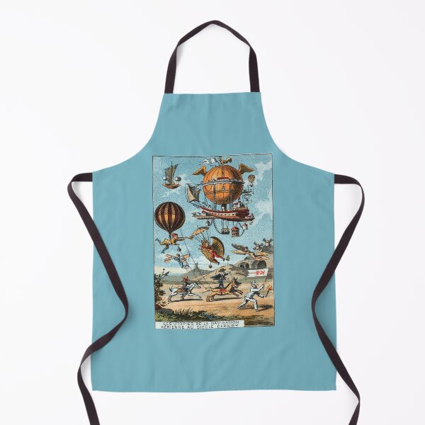 Item preview, Old Postcard of Funny Utopian Flying Machines and Balloons, 19th Century designed and sold by ScienceSource.