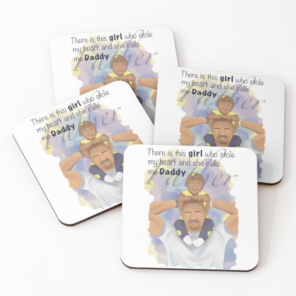 Item preview, Father and daughter portrait with an inspirational quote designed and sold by TrusteeDesign.