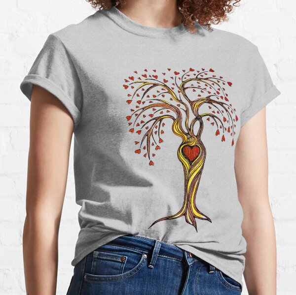 Love Hearts Tree Classic T-Shirt