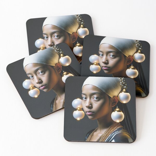 Item preview, A girl with round earrings flashlights  designed and sold by osssoconcept.