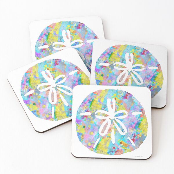 Artikelvorschau, Bunte, skurrile Sanddollar-Kunst von Sharon Cummings entworfen und verkauft von Sharon Cummings Art.