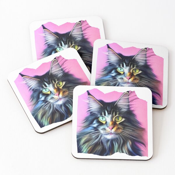 Item preview, Maine Coon Cat with Blue and Yellow Eye designed and sold by BtheLight.