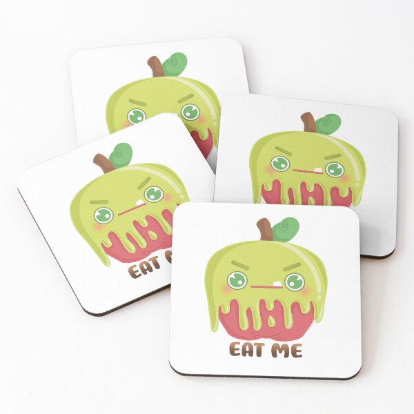 Item preview, EAT ME Grumpy Funny Poisoned Apple Aggressively Cute designed and sold by TheBunnoBandit.