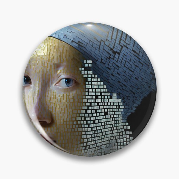 Item preview, A virtual assistant girl with pixel earrings  designed and sold by osssoconcept.