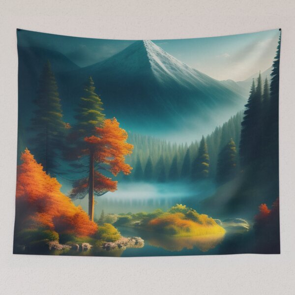 Item preview, Mysterious forest | Beautiful Landscapes | Original Digital Art designed and sold by ArtworkbyEmmy.