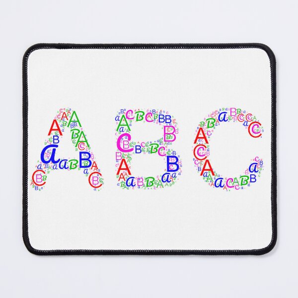 Item preview, Alphabet word cloud is wrapped into a letter ABC shape you will love it. designed and sold by ElmonirPress.
