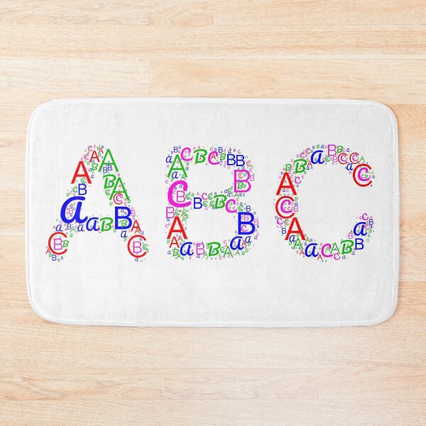 Item preview, Alphabet word cloud is wrapped into a letter ABC shape you will love it. designed and sold by ElmonirPress.