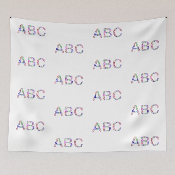 Item preview, Alphabet word cloud is wrapped into a letter ABC shape you will love it. designed and sold by ElmonirPress.