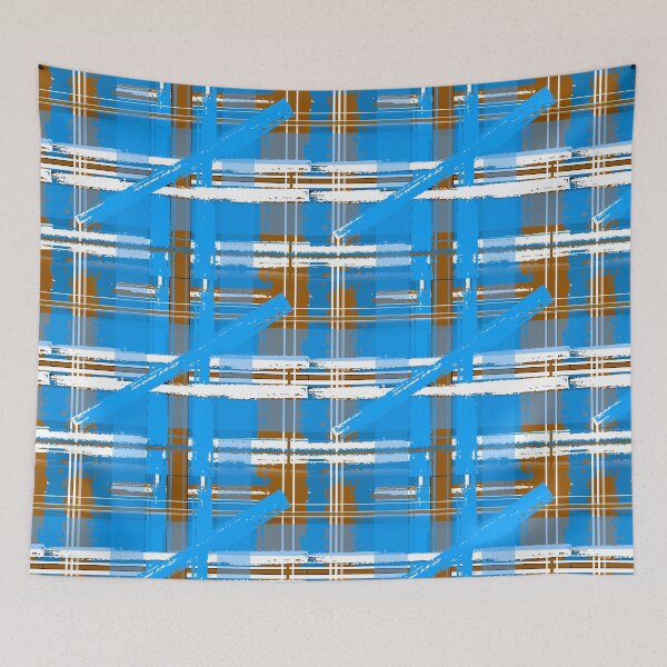 Item preview, Plaid Blue, White & Brown Fashions & Products designed and sold by montaque8.