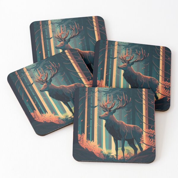 Item preview, Deer in the forest art work designed and sold by Maryberry96.