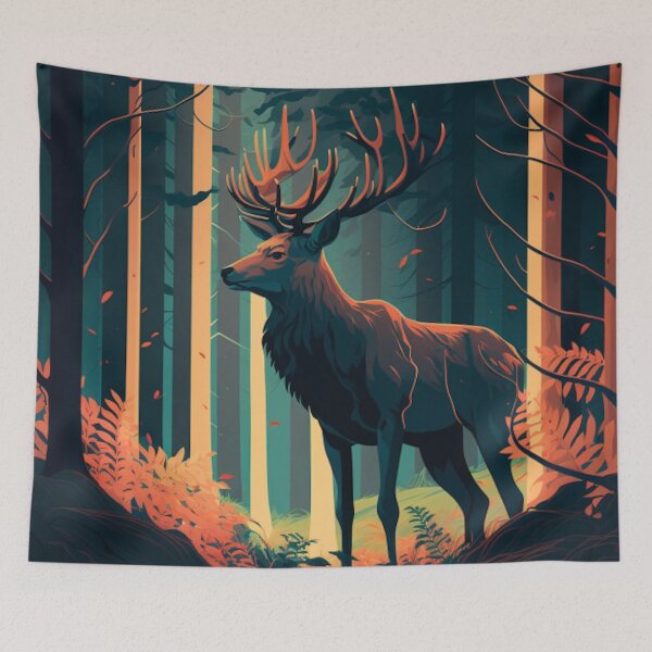 Item preview, Deer in the forest art work designed and sold by Maryberry96.