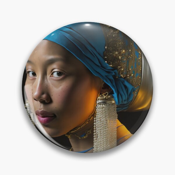 Item preview, An asian girl with traditional earrings  designed and sold by osssoconcept.