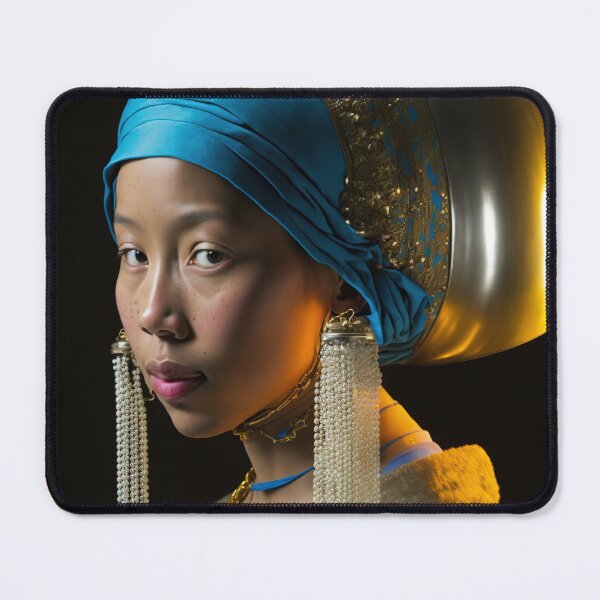 Item preview, An asian girl with traditional earrings designed and sold by osssoconcept.