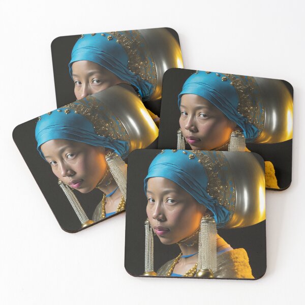 Item preview, An asian girl with traditional earrings  designed and sold by osssoconcept.