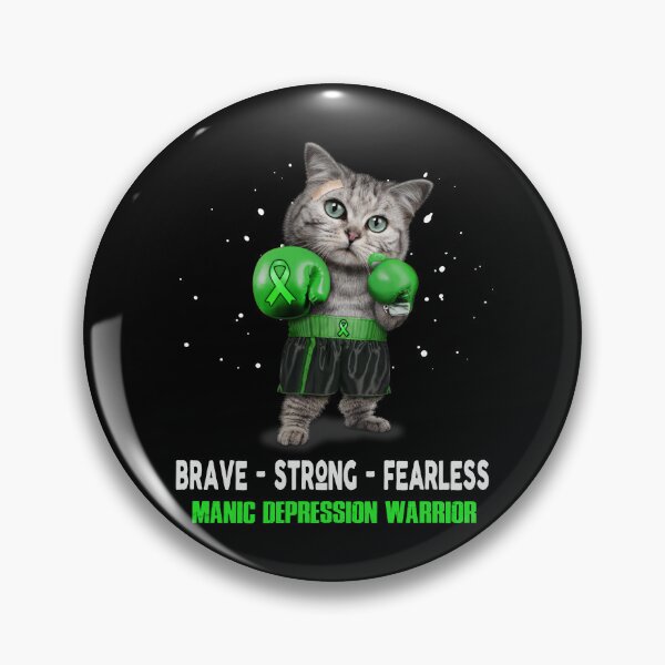 Item preview, Manic Depression Warrior - BRAVE STRONG FEARLESS designed and sold by Berriosly.