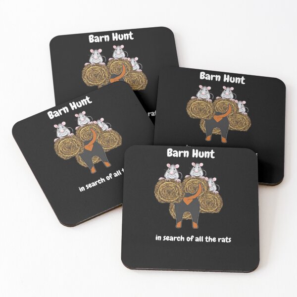 Item preview, Funny Barn Hunt - in search of all the rats with a Tailed Rottweiler, tail raised designed and sold by Just4doglovers.
