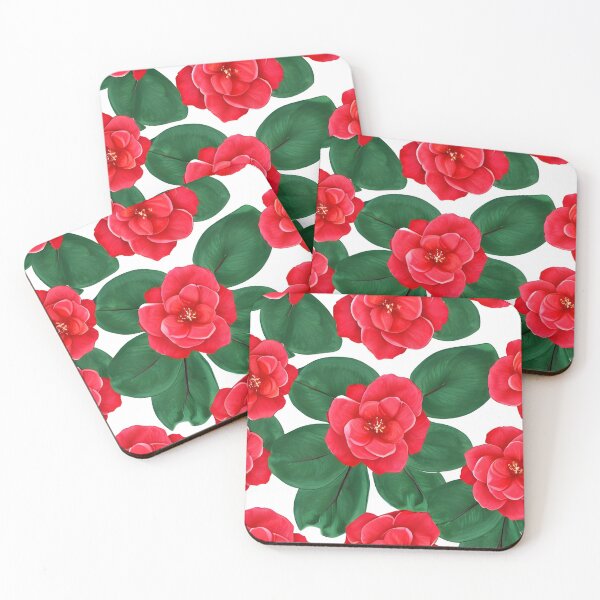 Item preview, Red camellia flower designed and sold by gramizzia.