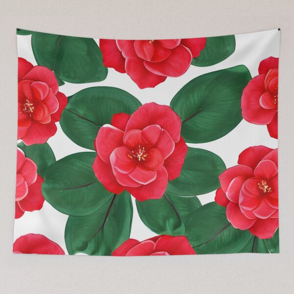Item preview, Red camellia flower designed and sold by gramizzia.
