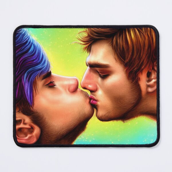 Item preview, The gay kiss - rainbow inspired designed and sold by StedeBonnet.
