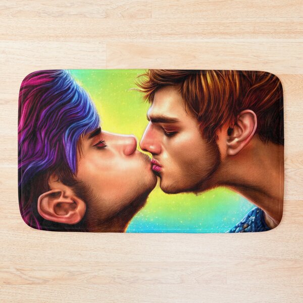 Item preview, The gay kiss - rainbow inspired designed and sold by StedeBonnet.