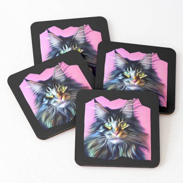 Item preview, Maine Coon Cat with Blue and Yellow Eye designed and sold by BtheLight.