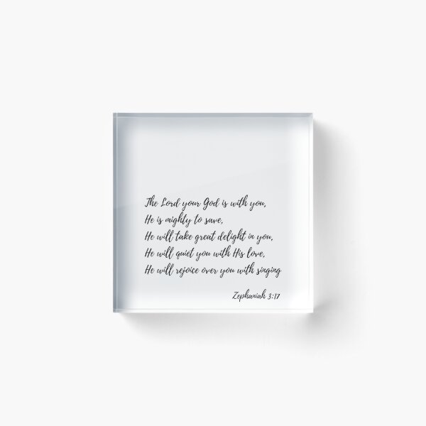 Item preview, The Lord Your God, Zephaniah 3:17 designed and sold by MentDesigns.