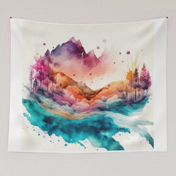 Item preview, Acuarela relajante #105 designed and sold by Avocado Design Studio.