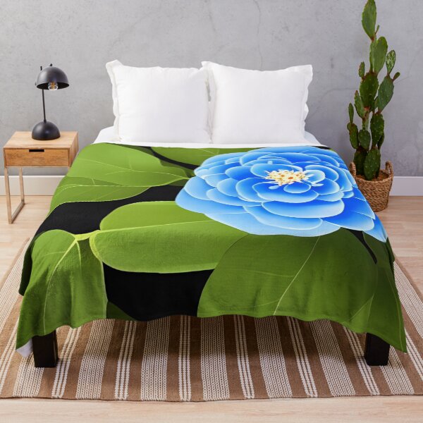 Item preview, Blue camellia flower designed and sold by gramizzia.