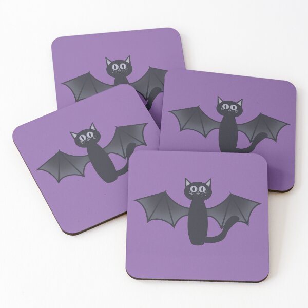 Item preview, Cute Bat Cat purple. designed and sold by Gwebbel.