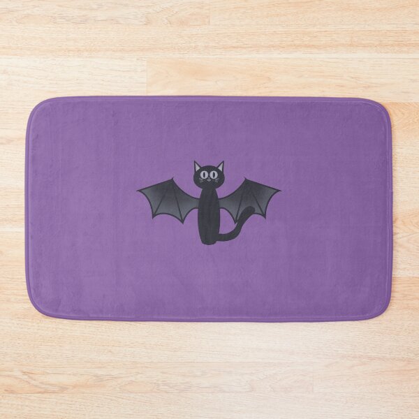 Item preview, Cute Bat Cat purple. designed and sold by Gwebbel.