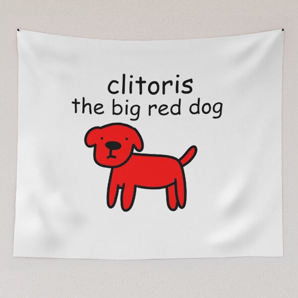 Item preview, Clitoris The Big Red Dog designed and sold by casserolestan.