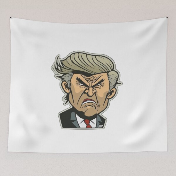 Item preview, Historieta divertida del presidente enojado Donald Trump designed and sold by ExplodedToons.