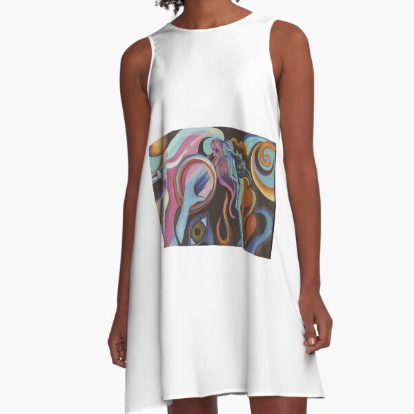 Mirror Spirit in the Wind A-Line Dress