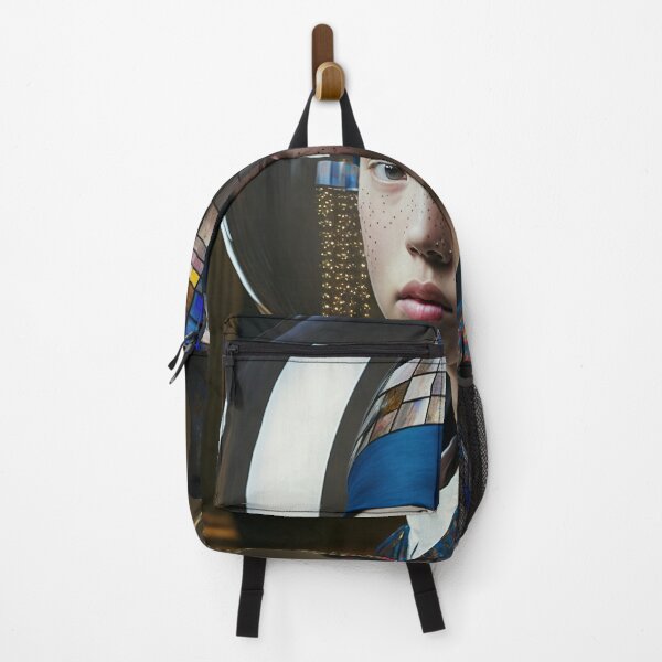 Item preview, A modern portrait of a girl with golden earrings designed and sold by osssoconcept.