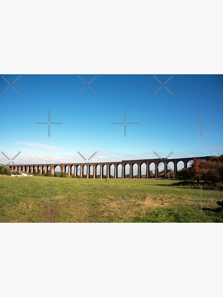 Thumbnail 3 of 3, Sticker, Culloden Viaduct with train designed and sold by SiobhanFraser.
