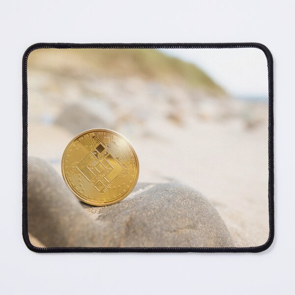 Item preview, Binance BNB crypto coin on the beach designed and sold by salarkoshop.