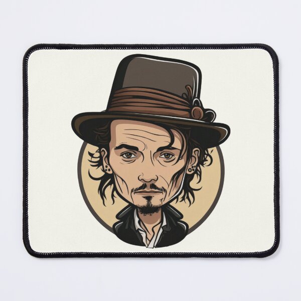 Item preview, Johnny Depp cartoon designed and sold by ExplodedToons.