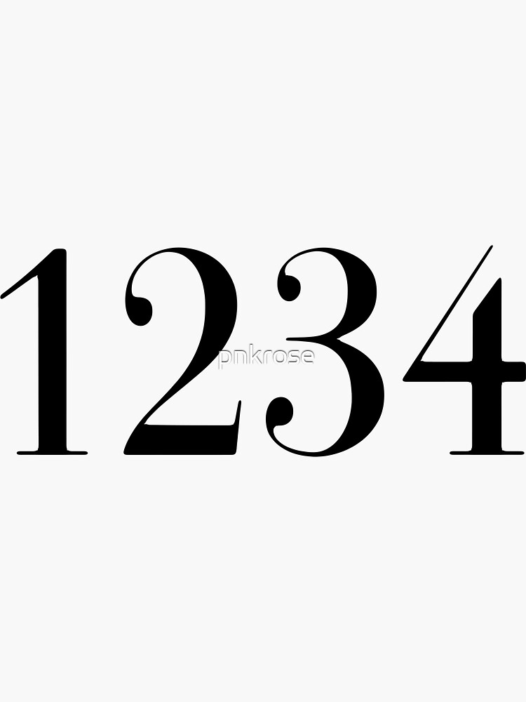1234 angel number | Sticker