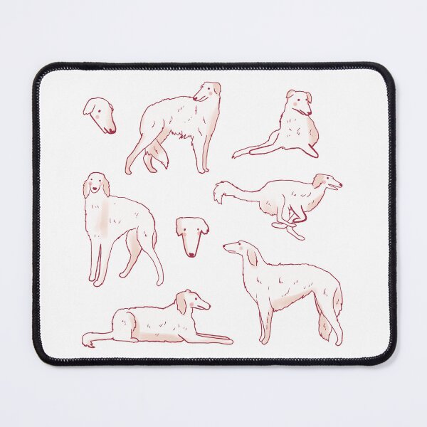 Item preview, Funny borzoi pattern  designed and sold by Mayarart.