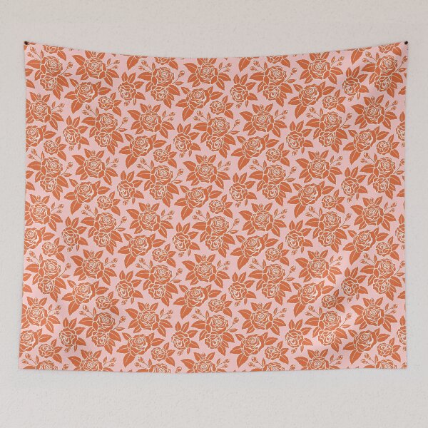 Artikelvorschau, ORANGE ROSA-ROSEN-MUSTER entworfen und verkauft von Phanya-Style.