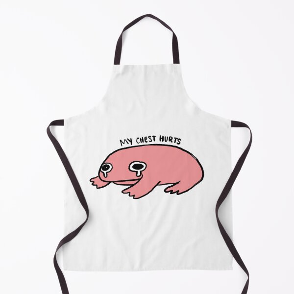 Item preview, My Chest Hurts | Crying Salmon Pink Frog designed and sold by iristocat.